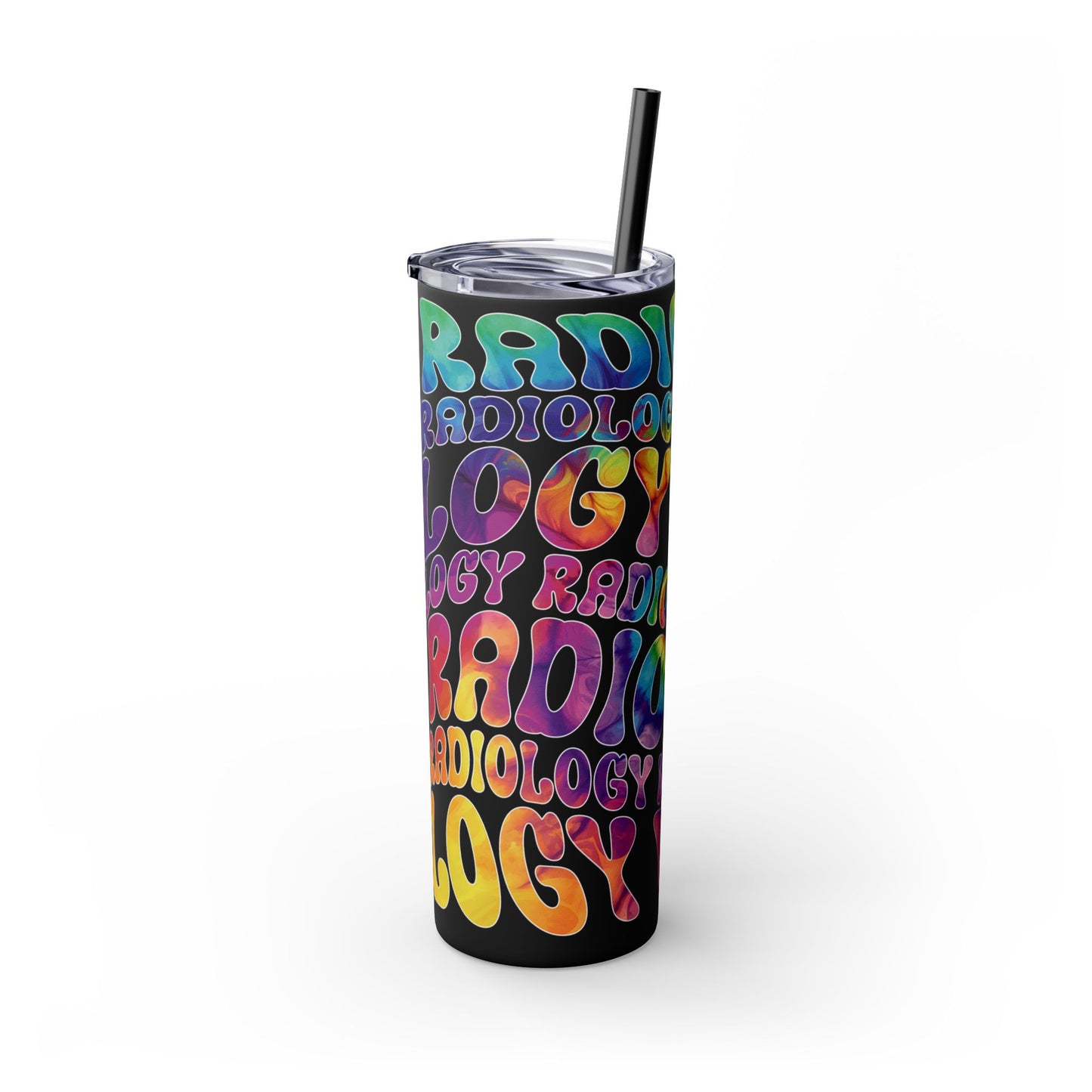Radiology tumbler bold on black